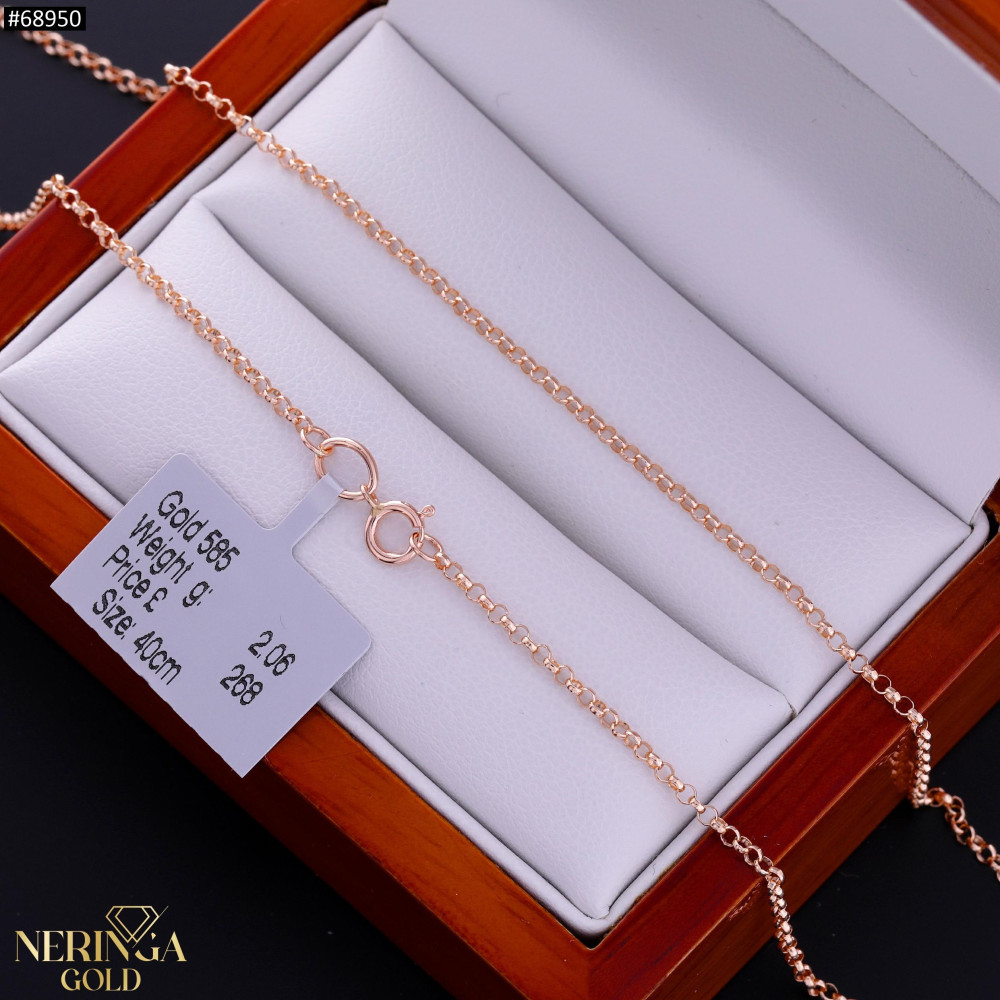Rose gold full-bodied necklace #68950