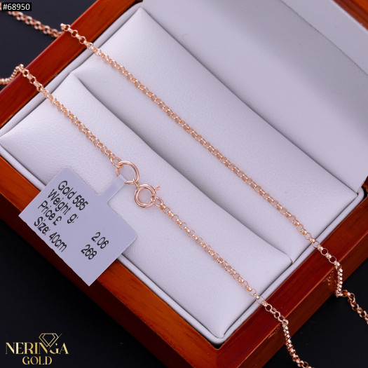 Rose gold full-bodied necklace #68950