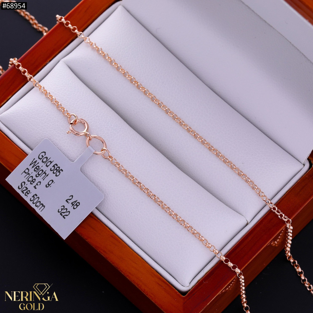 Rose gold full-bodied necklace #68954