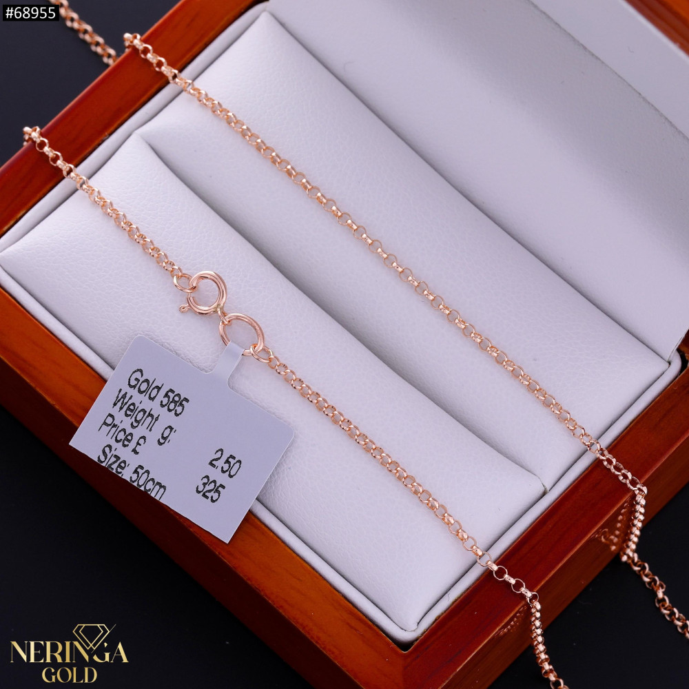 Rose gold full-bodied necklace #68955
