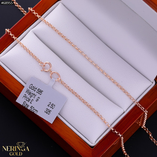 Rose gold full-bodied necklace #68955