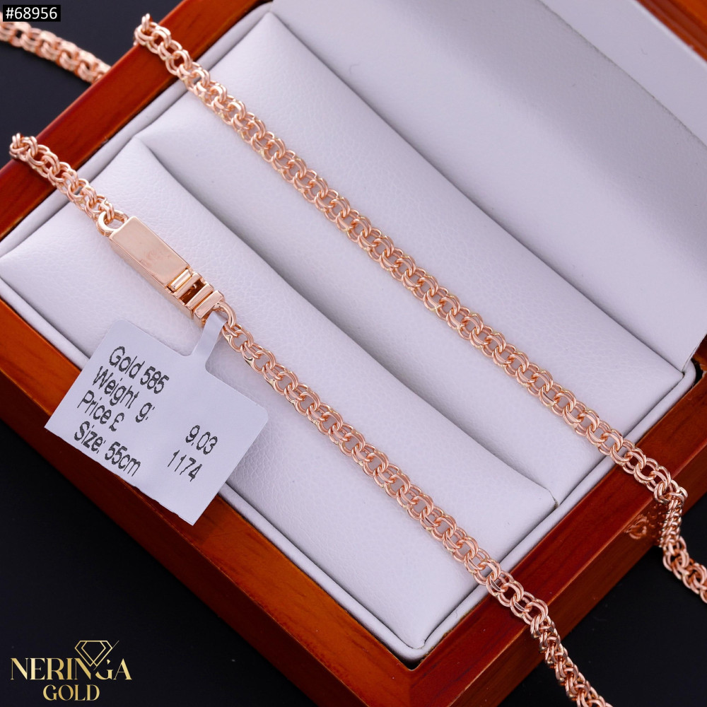 Rose gold full-bodied necklace #68956