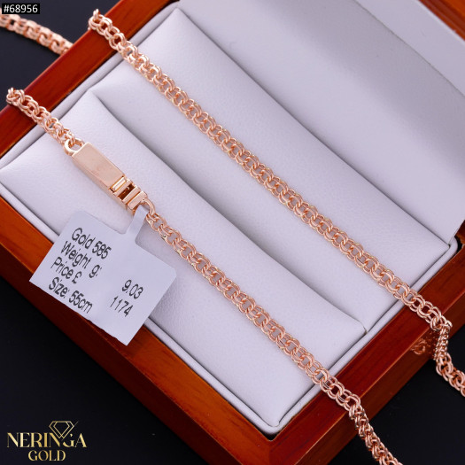 Rose gold full-bodied necklace #68956