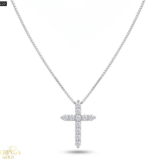 White gold gemstone necklace set #69220