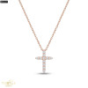Rose gold gemstone necklace set #69217