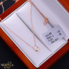 Rose gold necklace set #69251