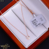Rose gold necklace set #69253