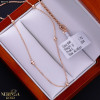 Rose gold necklace set #69256