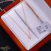 Rose gold necklace set #69264