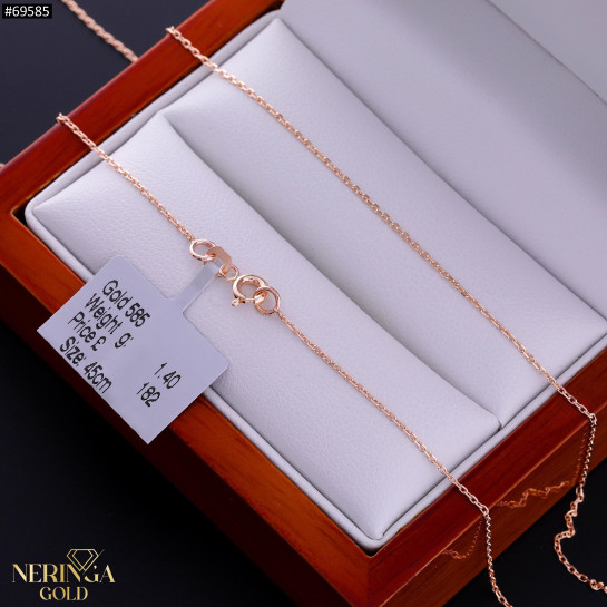 Rose gold full-bodied necklace #69585