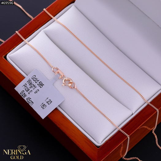 Rose gold full-bodied necklace #69596