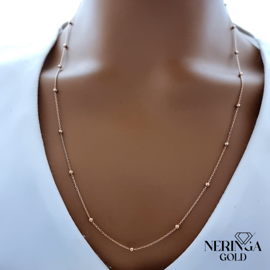 Rose gold full-bodied necklace #69582