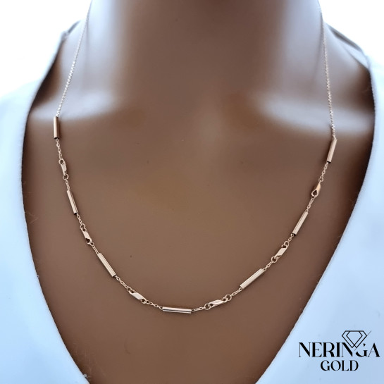 Rose gold full-bodied necklace #69580