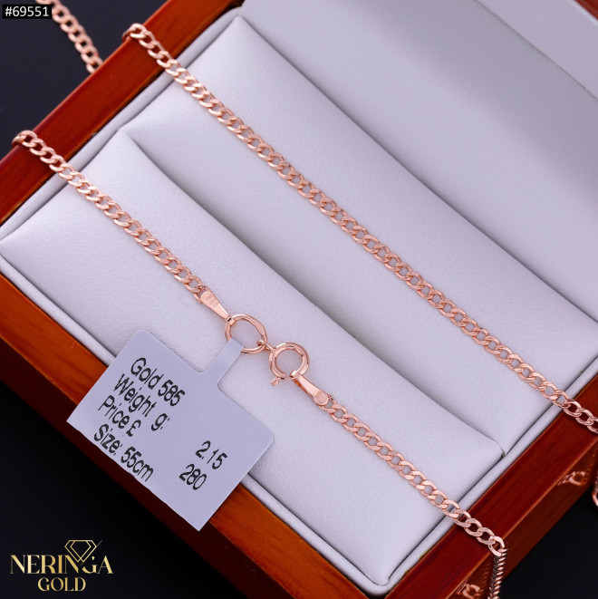 Rose gold chain #69551