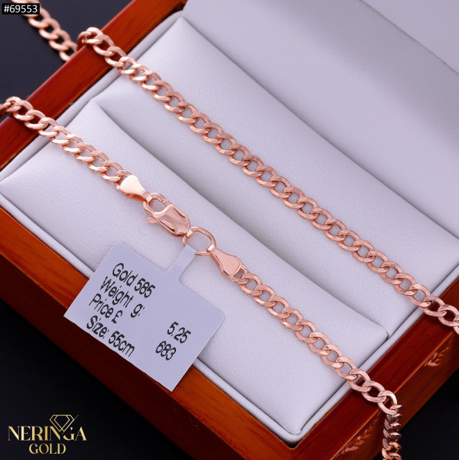 Rose gold chain #69553