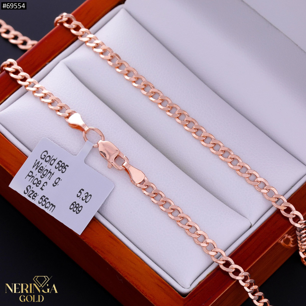 Rose gold chain #69554