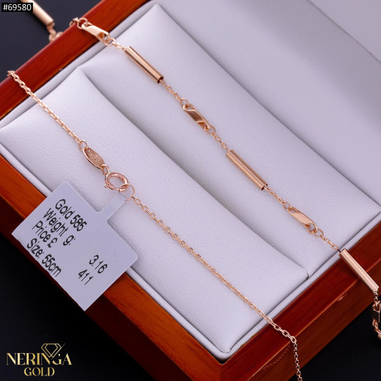Rose gold full-bodied necklace #69580
