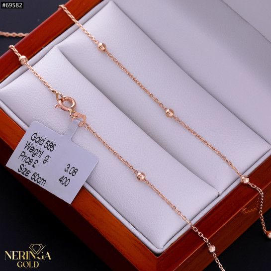 Rose gold full-bodied necklace #69582