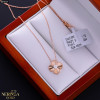 Rose gold necklace set #69657
