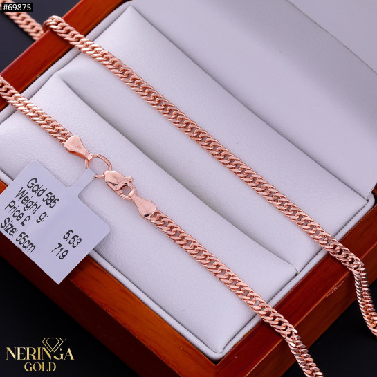 Rose gold chain #69875