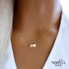 Rose gold necklace set #69987