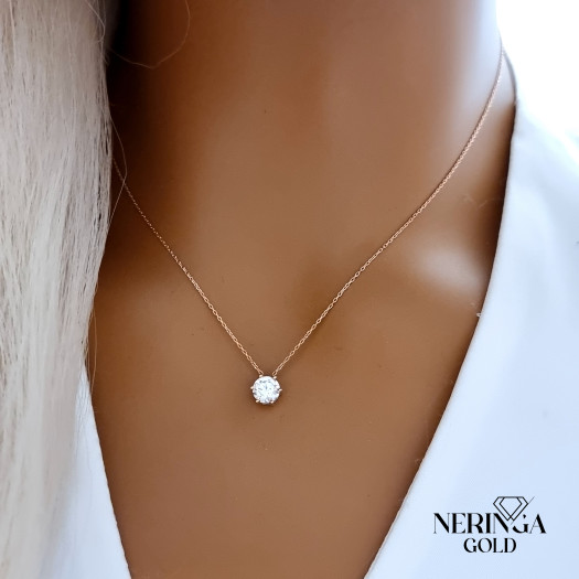 Rose gold necklace set #69972