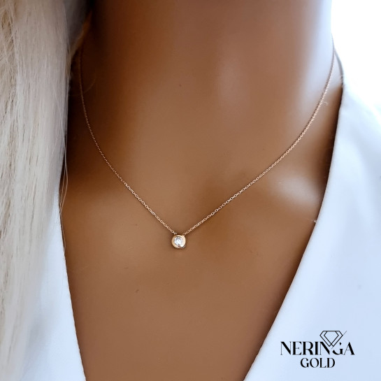 Rose gold necklace set #69970