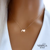 Rose gold necklace set #69989