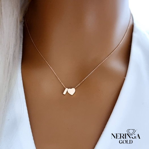 Rose gold necklace set #69988