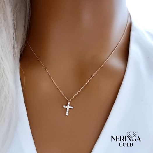Rose gold necklace set #69974