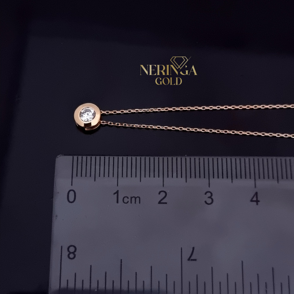 Rose gold necklace set #69998