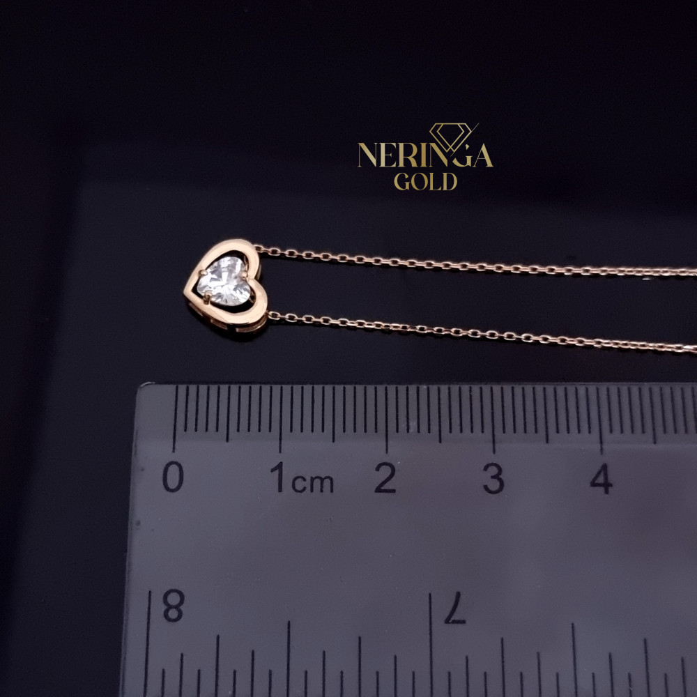 Rose gold necklace set #69996