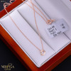 Rose gold necklace set #69970