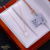 Rose gold necklace set #69972