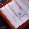 Rose gold necklace set #69974