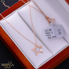 Rose gold necklace set #69982