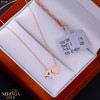 Rose gold necklace set #69987
