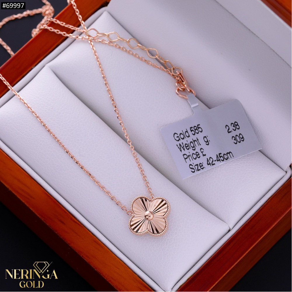 Rose gold necklace set #69997
