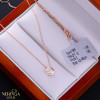 Rose gold necklace set #69998