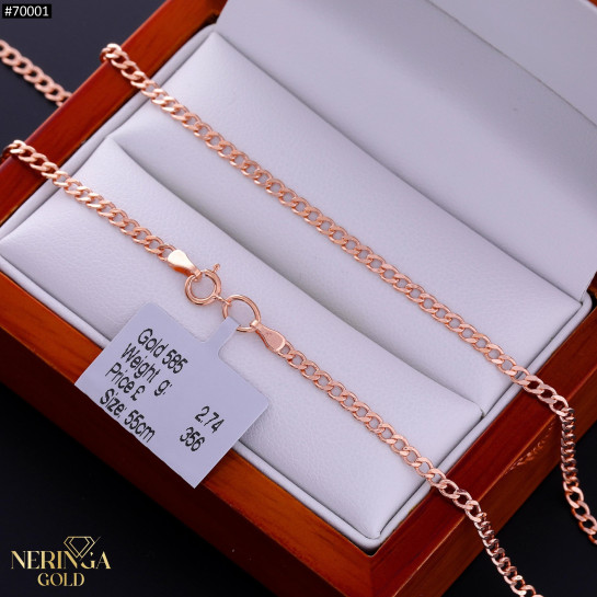 Rose gold chain #70001