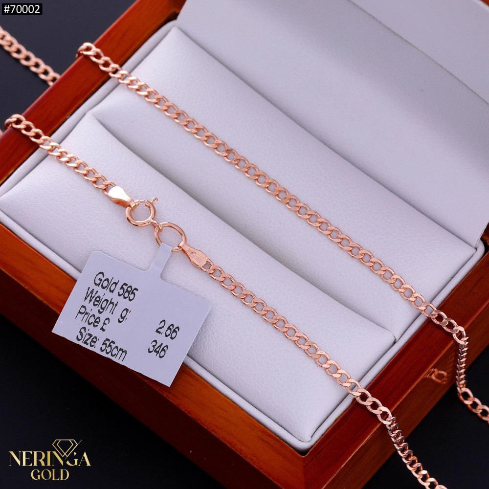 Rose gold chain #70002