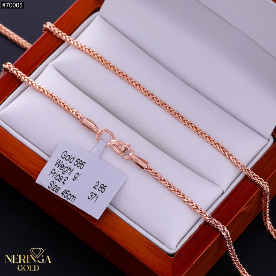Rose gold chain #70005