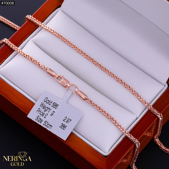 Rose gold chain #70008