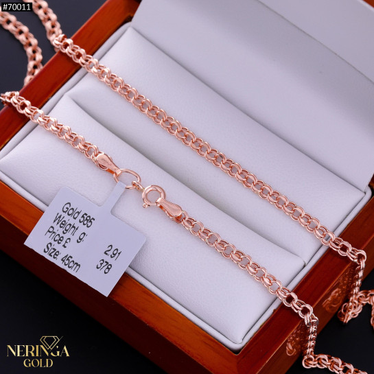 Rose gold chain #70011