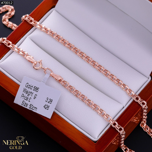 Rose gold chain #70012