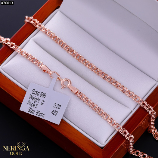 Rose gold chain #70013