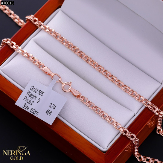 Rose gold chain #70015