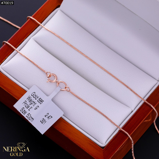 Rose gold chain #70019