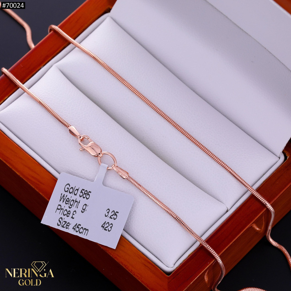 Rose gold chain #70024