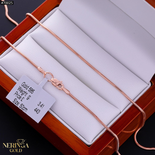 Rose gold chain #70025